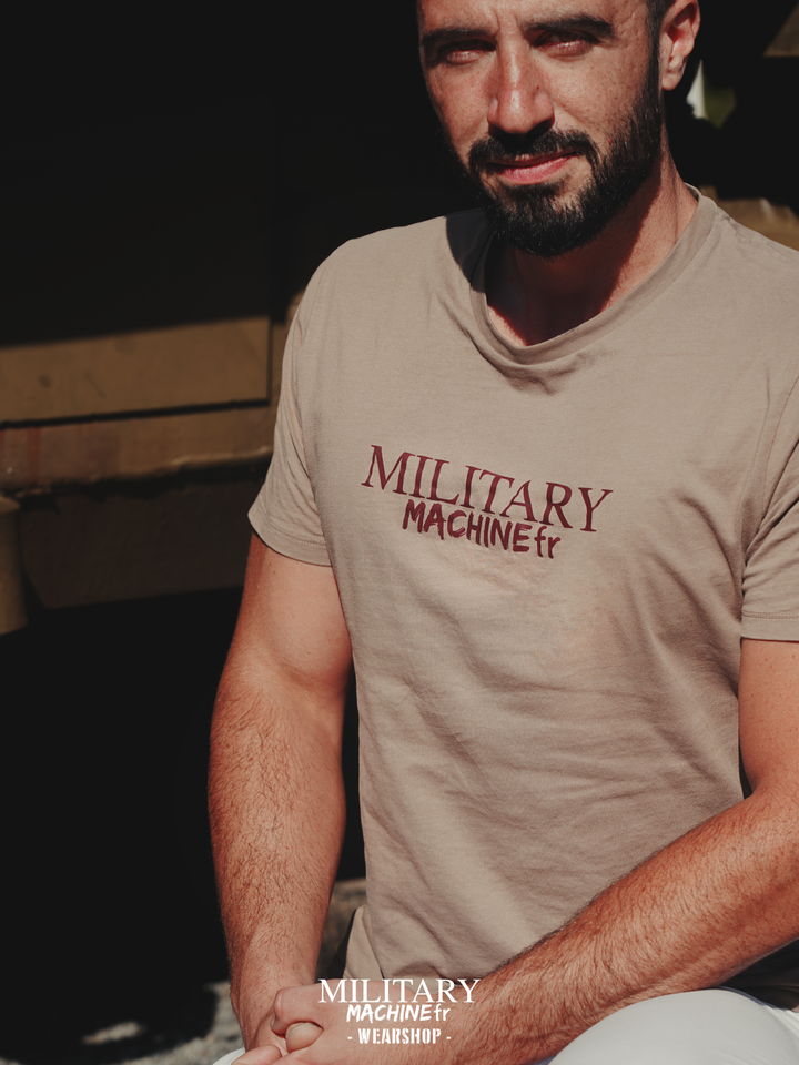 MILITARY MACHINE T-SHIRT WAR BEIGE