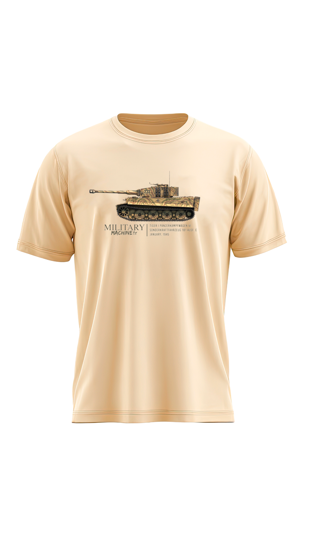 CHAR TIGRE - Tee-shirt imprimé