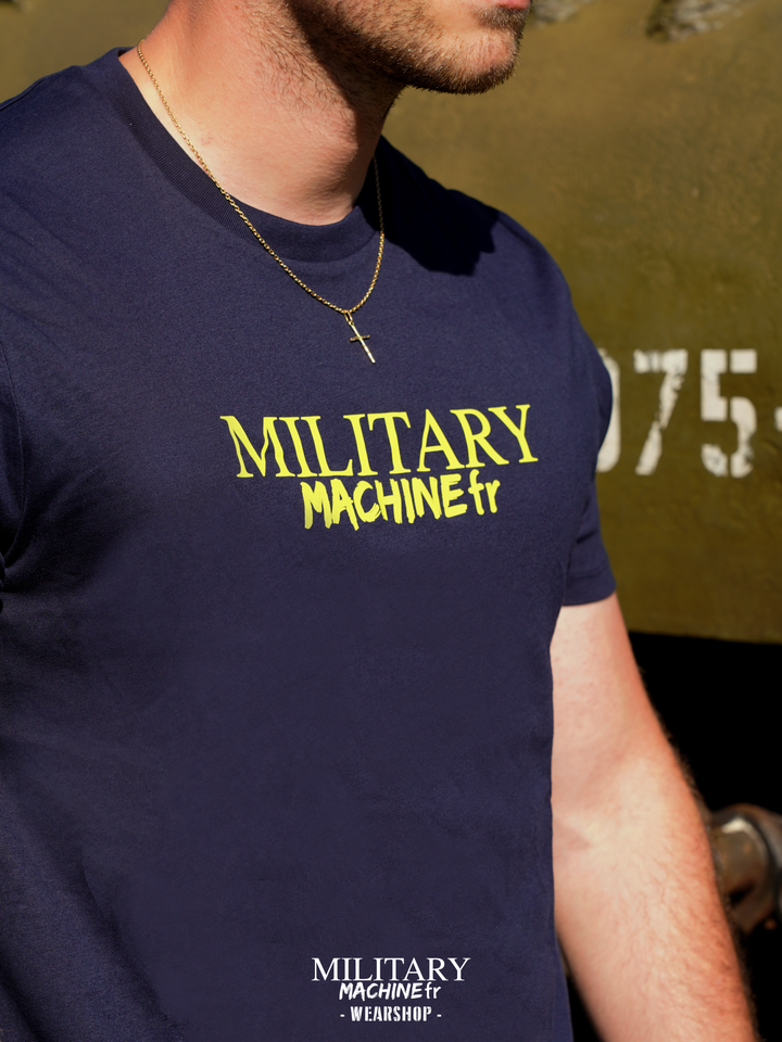 MILITARY MACHINE T-SHIRT WAR BLUE